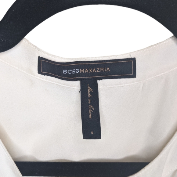 BCBGMaxAzria Cream Ruffle Button-Down Dress S 🤍✨ - Picture 6 of 16